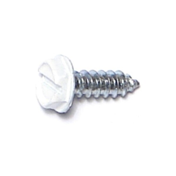 Midwest Fastener Sheet Metal Screw, #7 x 1/2 in, Zinc Plated Steel Hex Head Slotted Drive, 80 PK 931224 - main